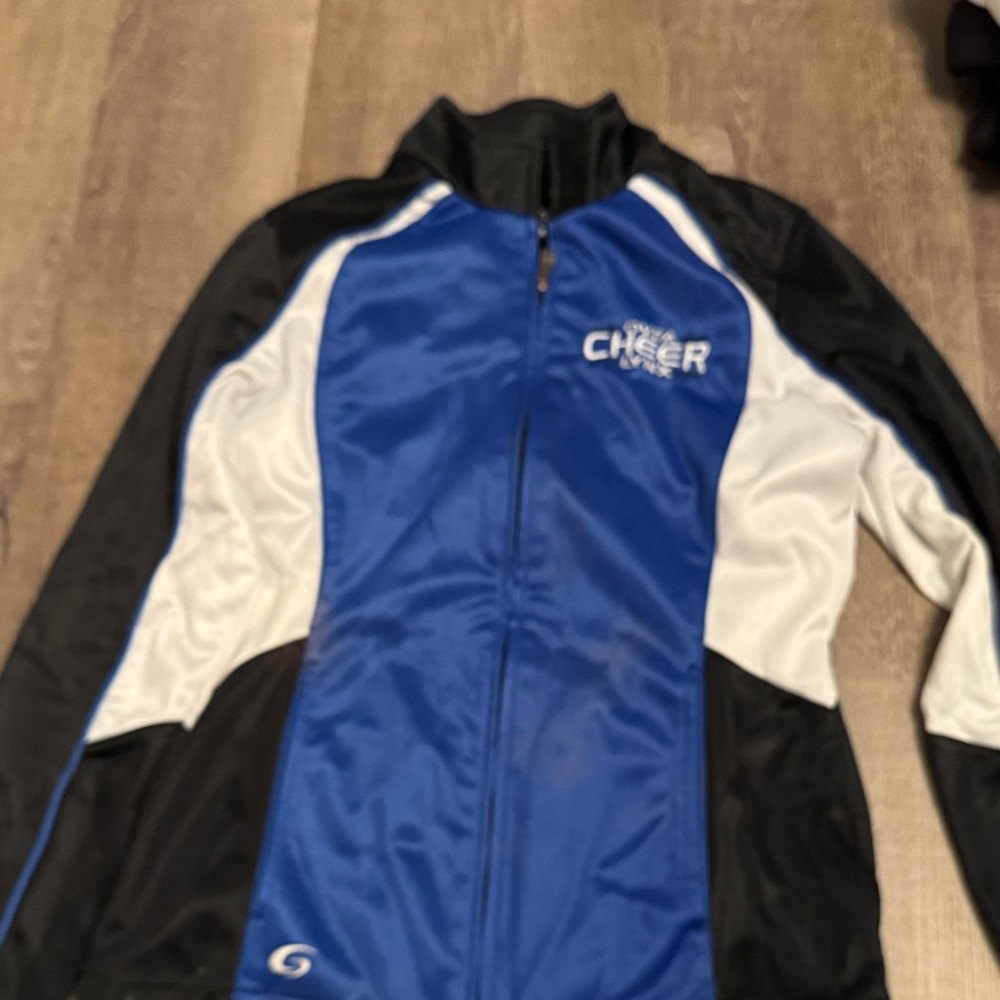 Cheer Women's Blue and Black Jacket